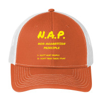 Non Aggression Principle Nap Ancap Anarchist Libertarian T Shirt Pa Trucker Cap | Artistshot