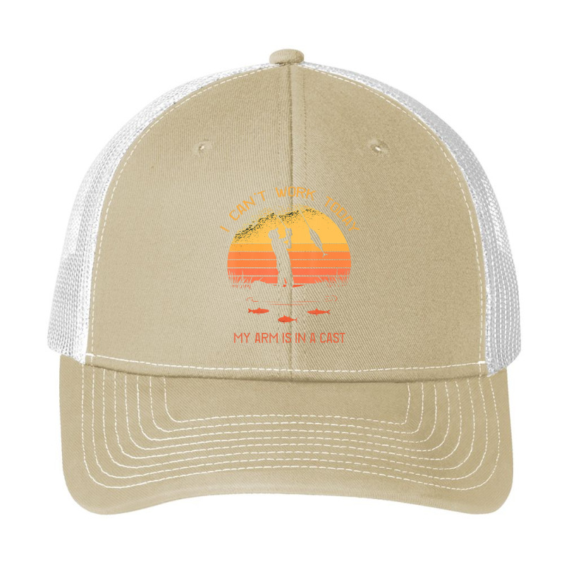 Fisherman, I Can't Work Today My Arm In A Cast Fishing Pa Trucker Cap | Artistshot