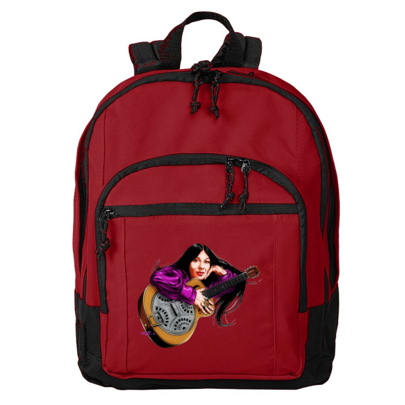 Buffy Sainte Marie - An Illustration By Paul Cemmick Basic Backpack | Artistshot