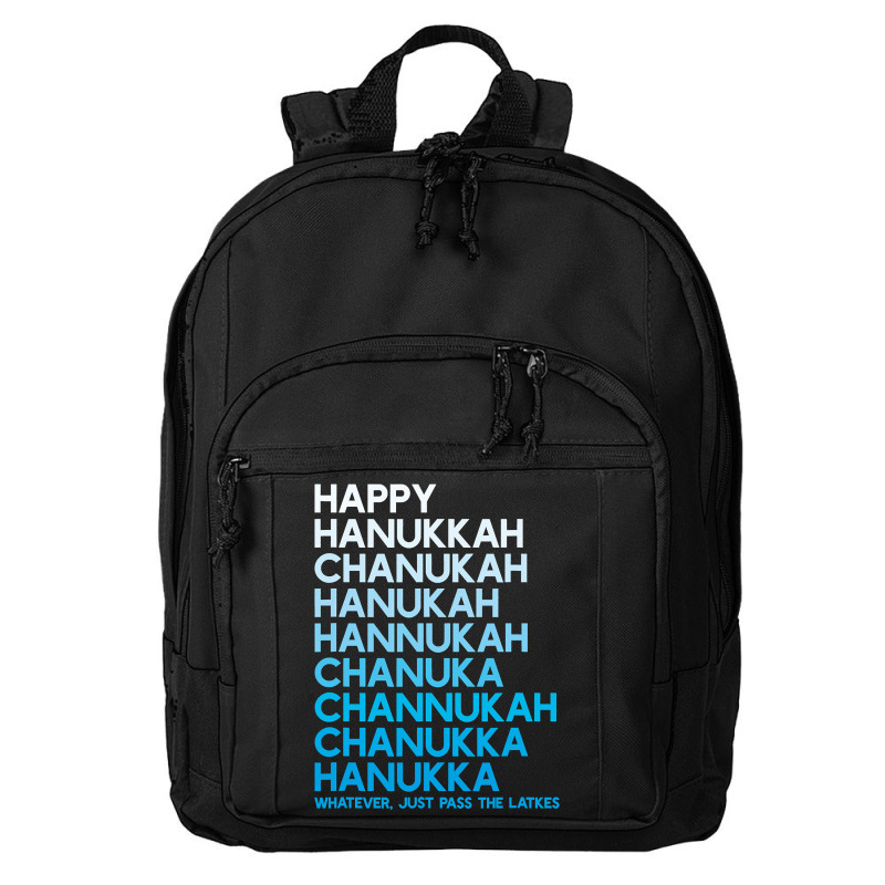 Happy Hanukkah Jewish Holiday Chanukah Menorah Dreidel Basic Backpack | Artistshot