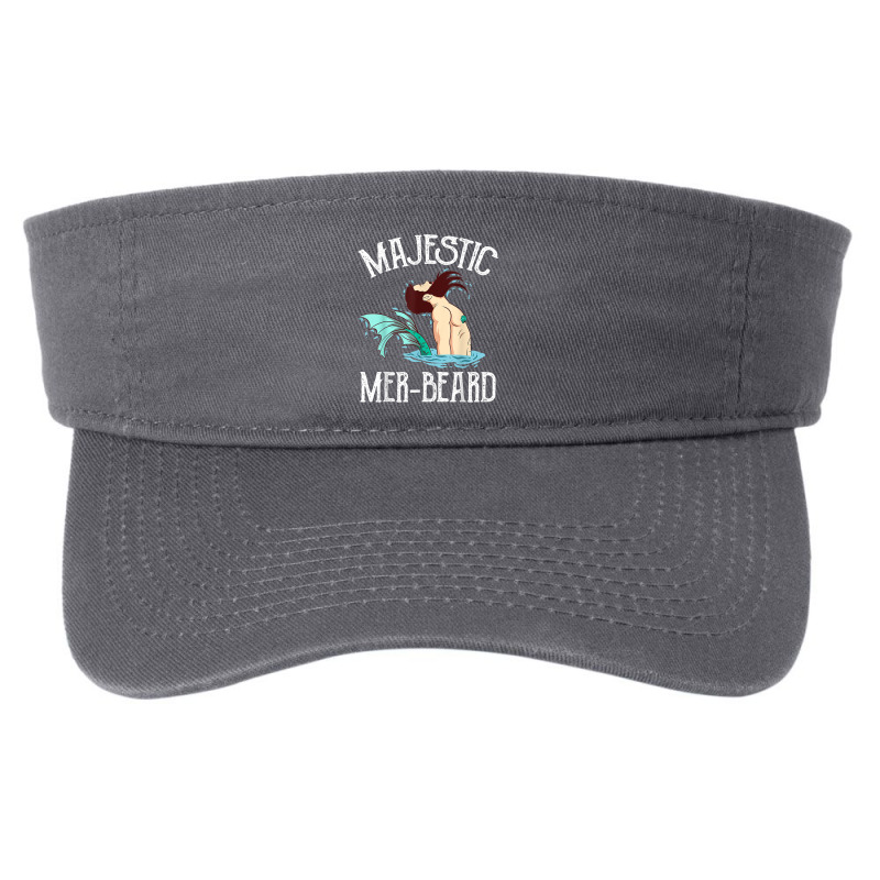 Majestic Mer-beard Funny Merman Manly Merman Fashion Visor | Artistshot