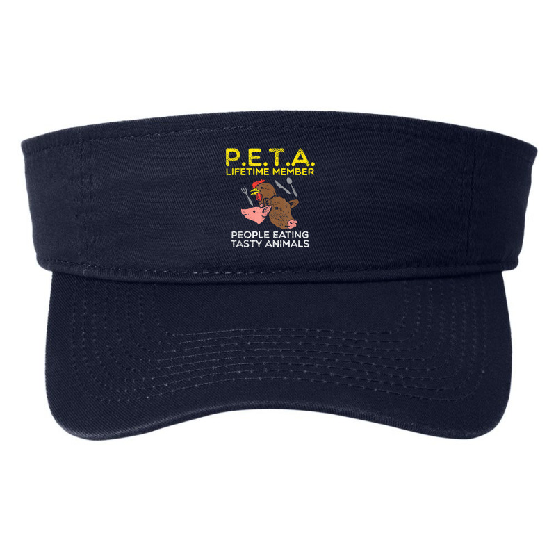 Meateater Barbeque People Food Delicious Animal Peta Fashion Visor by NikoPittman | Artistshot