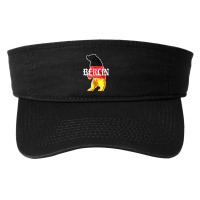 Berlin Bear Painted In The German Flag Vintage Typography Fashion Visor | Artistshot