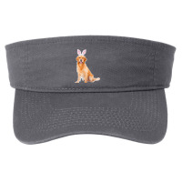 Golden Retriever Wearing Easter Bunny Ears Dog Fashion Visor | Artistshot