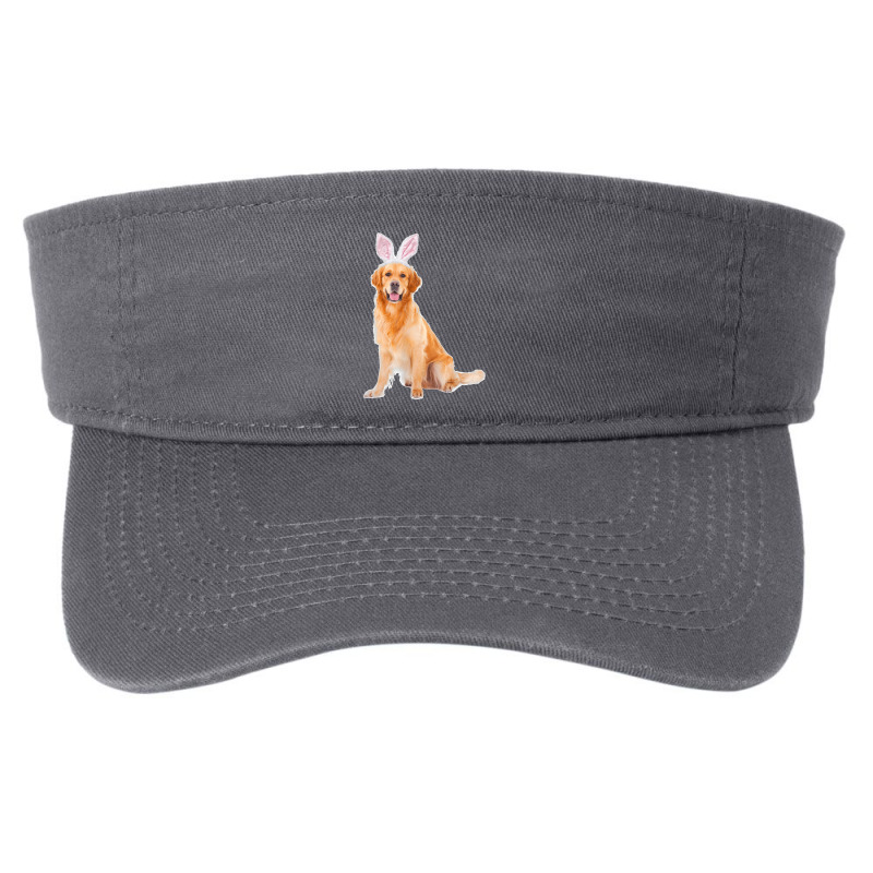 Golden Retriever Wearing Easter Bunny Ears Dog Fashion Visor by cm-arts | Artistshot