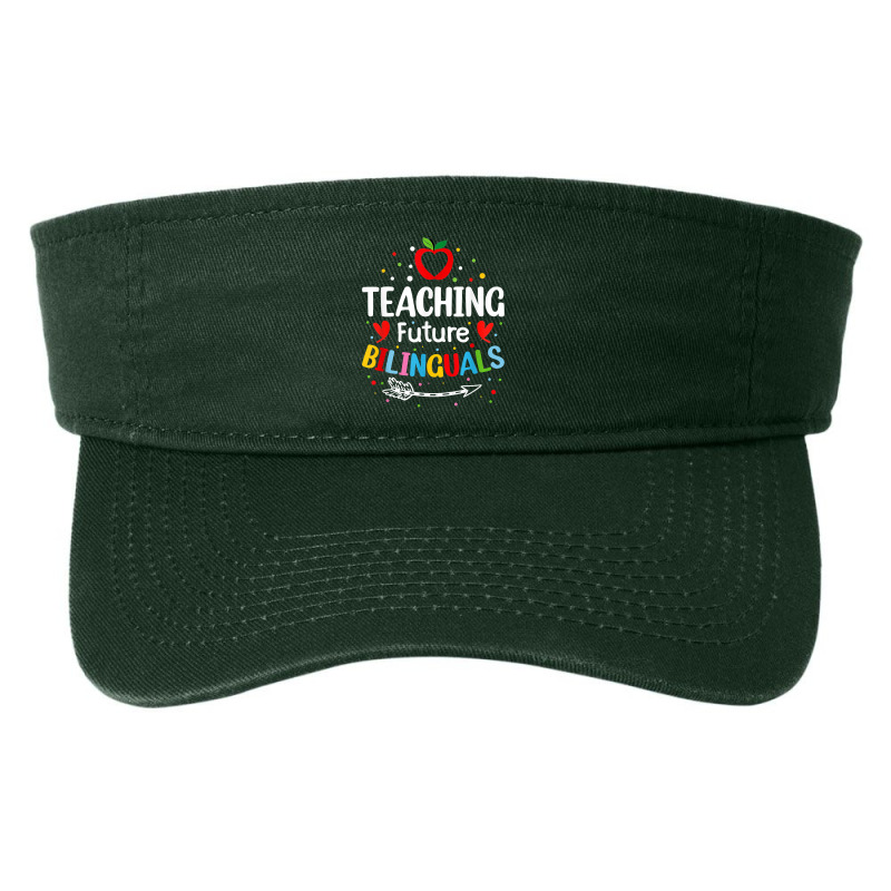 Teaching Future Bilinguals - Spanish Teachers Back To School Fashion Visor by RiekertAlennah | Artistshot