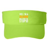 I Can't Fix Stupid   Funny Database Administrator Fashion Visor | Artistshot