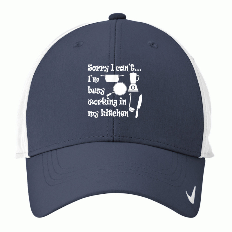 Ironic Busy Working In Kitchen Chef Cooking Nike Dri-FIT Cap by MireyaJohnston | Artistshot