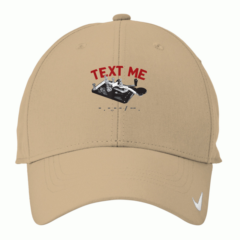 Text Me  Morse Code Key  Ham Radio T Shirt Nike Dri-FIT Cap by pypybedypa | Artistshot