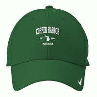 Copper Harbor Michigan Mi Vintage Athletic Sports Design T Shirt Nike Dri-fit Cap | Artistshot