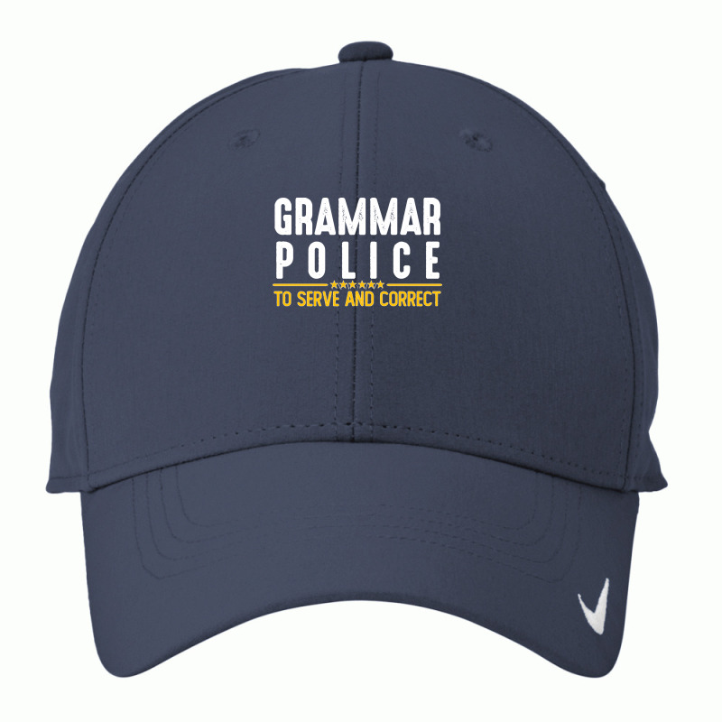 Grammar Police To Serve And Correct Sweatshirt Nike Dri-FIT Cap by cm-arts | Artistshot