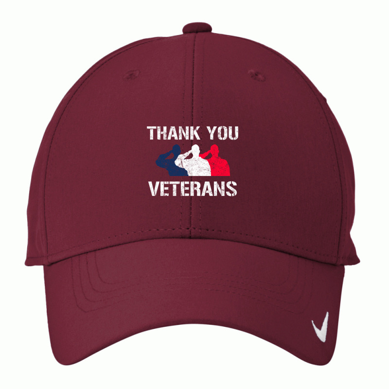 Thank You Veterans Day Salute Military Appreciation Soldiers Sweatshir Nike Dri-FIT Cap by cm-arts | Artistshot