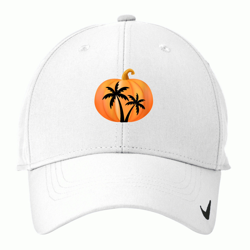 Womens Halloween Beach Tshirt Palm Trees Tropical Island Pumpkin Nike Dri-FIT Cap by cm-arts | Artistshot