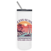 Waves Are Calling 1 Skinny Tumbler | Artistshot