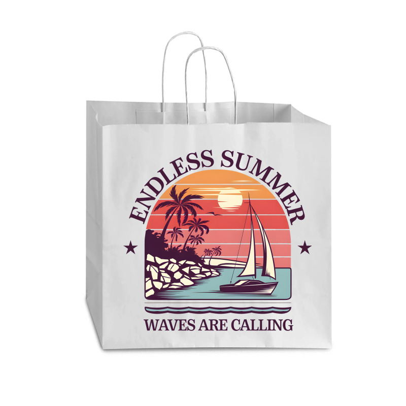 Waves Are Calling 1 Vogue Paper Bag - 16 x 6 x 12 by ArtMikailah | Artistshot