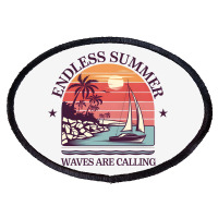 Waves Are Calling 1 Oval Patch | Artistshot