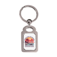 Waves Are Calling 1 Silver Rectangle Keychain | Artistshot