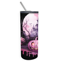 Pumpkin Halloween Spooky Night Skinny Tumbler | Artistshot