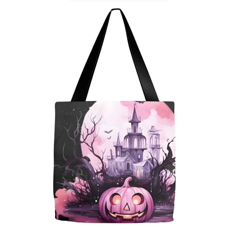 Pumpkin Halloween Spooky Night Tote Bags by risedesignid | Artistshot