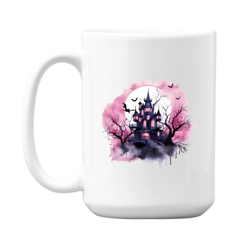 Pink Halloween Day 15 Oz Coffee Mug by risedesignid | Artistshot