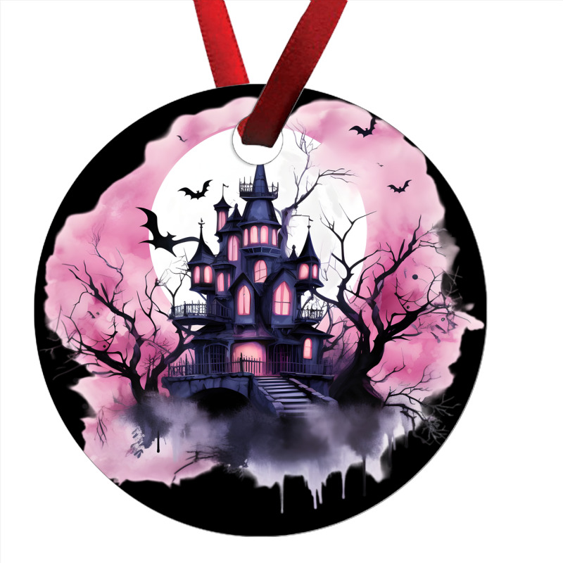 Pink Halloween Day Ornament by risedesignid | Artistshot