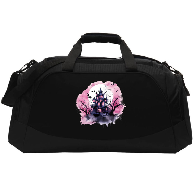 Pink Halloween Day Active Duffel by risedesignid | Artistshot