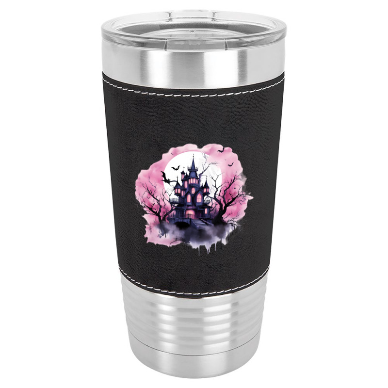 Pink Halloween Day Leatherette Tumbler by risedesignid | Artistshot