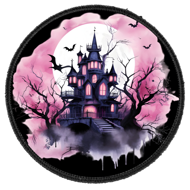 Pink Halloween Day Round Patch by risedesignid | Artistshot