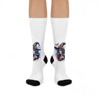 Witch Halloween Day Crew Socks | Artistshot