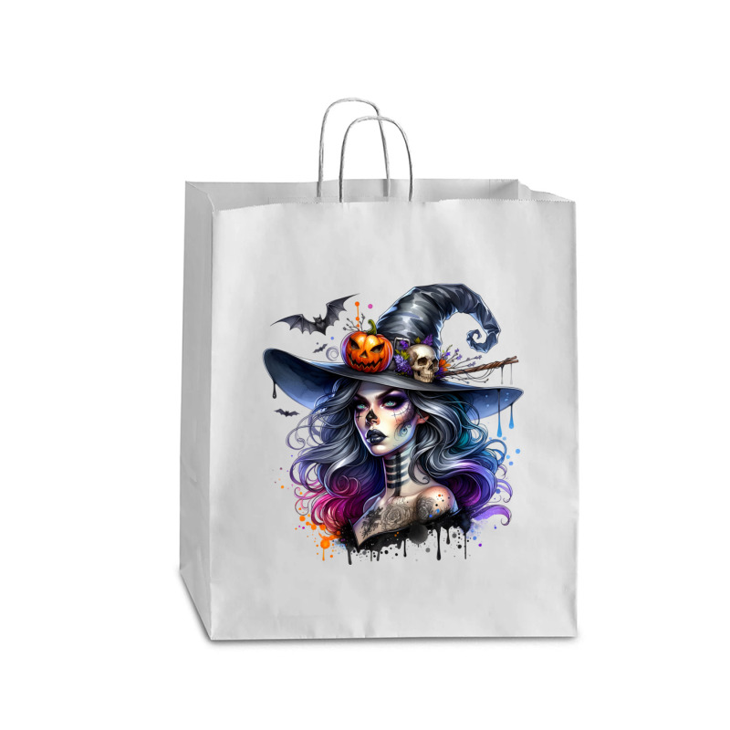 Witch Halloween Day Queen Paper Bag - 16 x 6 x 19 1/4 by risedesignid | Artistshot