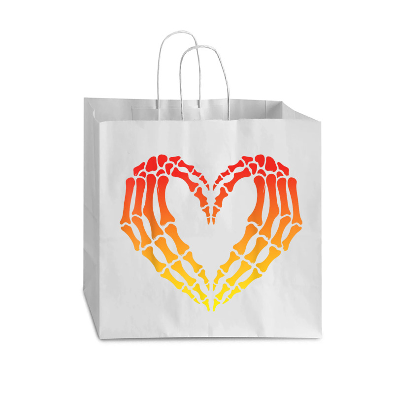 Funny Skeleton Heart Halloween Love Vogue Paper Bag - 16 x 6 x 12 by ERNESTO GUANCIA | Artistshot