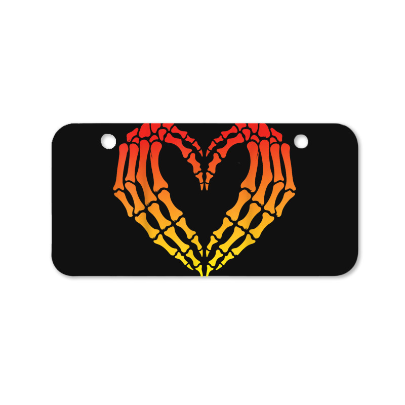 Funny Skeleton Heart Halloween Love Bicycle License Plate by ERNESTO GUANCIA | Artistshot