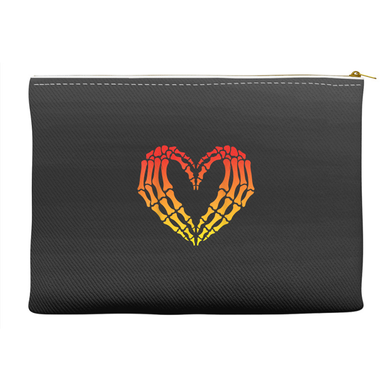 Funny Skeleton Heart Halloween Love Accessory Pouches by ERNESTO GUANCIA | Artistshot