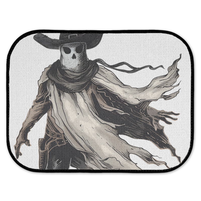 Halloween Day - Cow Boy Funny Skull Rear Car Mat by risedesignid | Artistshot