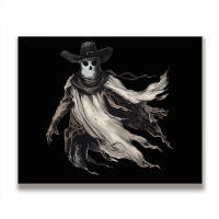 Halloween Day - Cow Boy Funny Skull Metal Print Horizontal | Artistshot