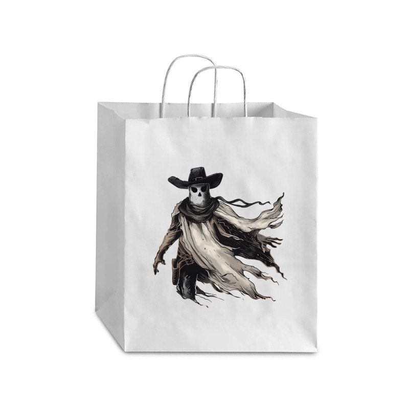 Halloween Day - Cow Boy Funny Skull Debie Paper Bag - 10 x 5 x 13 by risedesignid | Artistshot