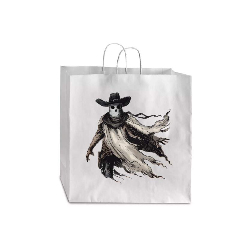 Halloween Day - Cow Boy Funny Skull Jumbo Paper Bag - 18 x 7 x 18 3/4 by risedesignid | Artistshot