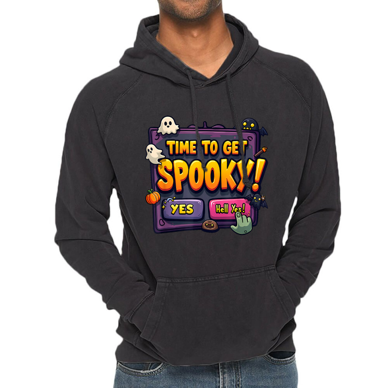 Time To Get Spooky! Yes Hell Yes Vintage Hoodie by ERNESTO GUANCIA | Artistshot