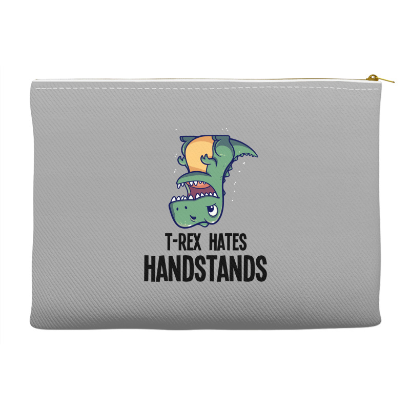 T Rex Hates Handstands Accessory Pouches by ERNESTO GUANCIA | Artistshot