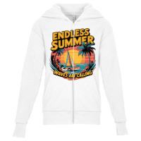 Waves Are Calling 3 Youth Zipper Hoodie | Artistshot