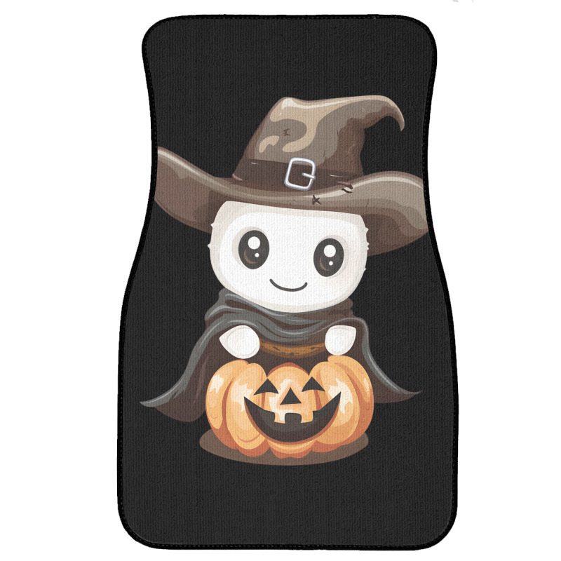 Cowboy Funny Pumpkin -halloween Day Front Car Mat by risedesignid | Artistshot