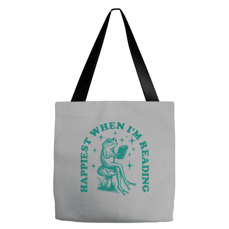 Happiest When I'm Reading Tote Bags by ERNESTO GUANCIA | Artistshot