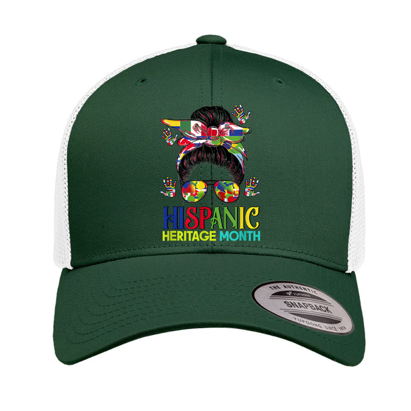 Women Men National Hispanic Heritage Month Latino American T Shirt Retro Trucker Cap by cm-arts | Artistshot