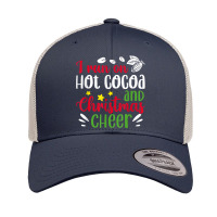 I Run On Hot Cocoa And Christmas Cheer Merry Xmas Retro Trucker Cap | Artistshot