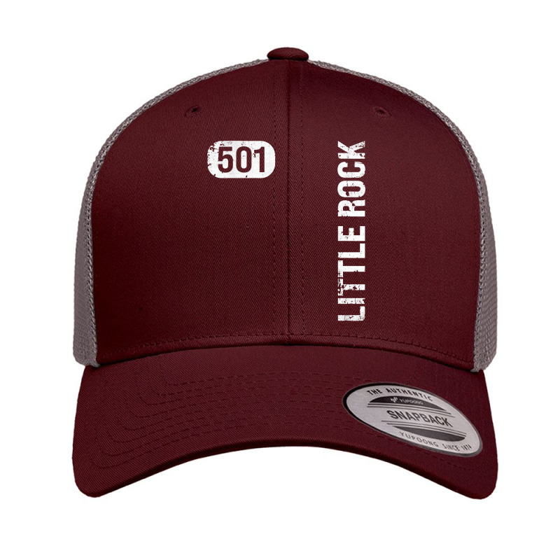 Little Rock Arkansas 501 Area Code Vintage Retro Retro Trucker Cap by cm-arts | Artistshot