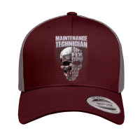 Mens Maintenance Technician I Can't Fix Stupid Retro Trucker Cap | Artistshot