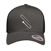 Jazz Trombone Musical Instrument Illustration Retro Trucker Cap | Artistshot