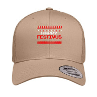 Happy Festivus - Ugly Christmas Shirt Retro Trucker Cap | Artistshot