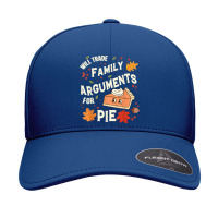 Will Trade Family Arguments For Pie Funny Thanksgiving Retro Seamless Cap | Artistshot