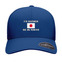 Id Rather Be In Tokyo Japan Flag Seamless Cap | Artistshot